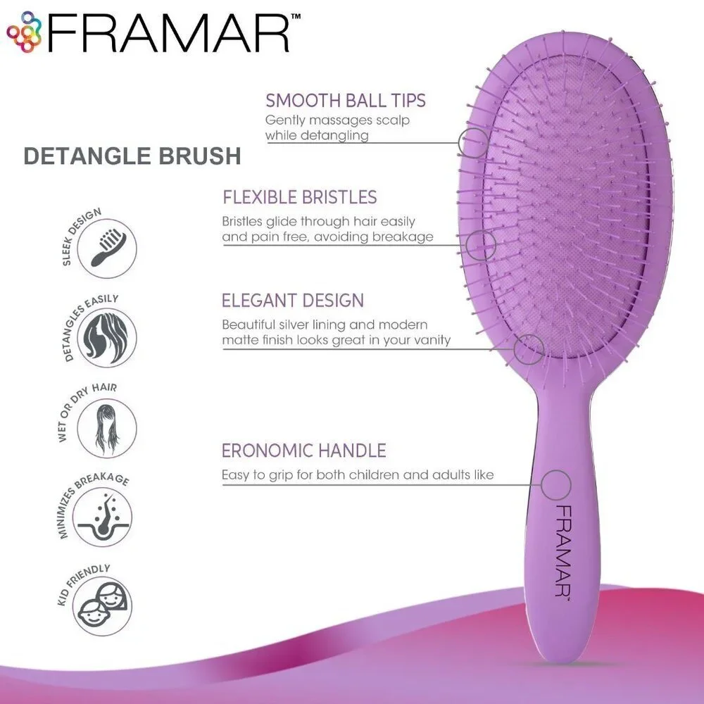 Detangling Brush for Curly Hair – Hair Brushes for Women - Premium Hair Brush Cl